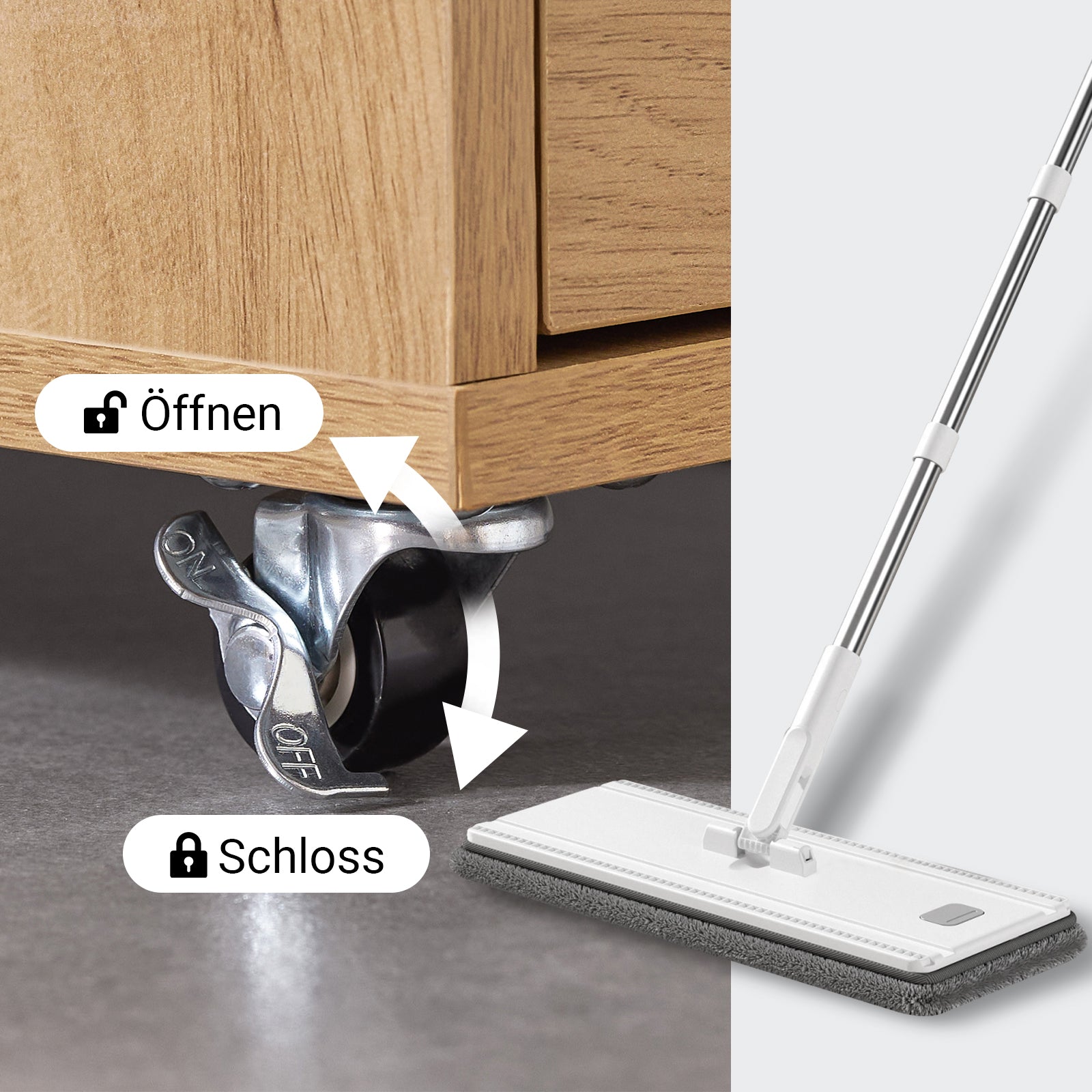 SoBuy | Nischenregal mit 3 Schubladen | mit Rollen | Nischenwagen | schmales Regal | NSR13-N