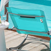 Sobuy | Zahrada Lounger | Sun Lounger s taškou | Lounge židle tyrkysová | OGS28-HB