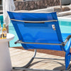 SoBuy Sonnenliege schaukel Liegestuhl für Gärten, Höfe 63x87x150cm Kleinblau OGS28-KB