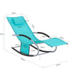 Sobuy | Zahrada Lounger | Sun Lounger s taškou | Lounge židle tyrkysová | OGS28-HB