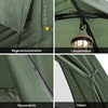 SoBuy 7in1 Zelt Campingzelt 1 Person Outdoor Feldbett Grün 193x160x86cm OGS32-GR