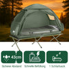 SoBuy 7in1 Zelt Campingzelt 1 Person Outdoor Feldbett Grün 193x160x86cm OGS32-GR