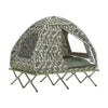 SoBuy | faltbar 4in1-Zelt | Camping Set | Feldbett mit Zelt Schlafsack | 2 Person | Tarnfarbe | OGS32-L-TN