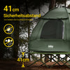SoBuy | 3in1-Zelt Campingzelt Outdoor Feldbett 2 Person Grün 193x188x145cm | OGS32-II-L-GR