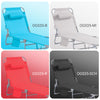 Sobuy | Plážová Lounger | Zahrada Lounger | Sun Lounger skládací | Modrá | OGS35-B