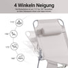 Sobuy | Plážová Lounger | Zahrada Lounger | Sun Lounger skládací | Beige | OGS35-MI