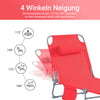 Sobuy | Plážová Lounger | Zahrada Lounger | Sun Lounger skládací | Červená | OGS35-R