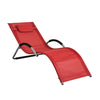 Sobuy | Zahrada Lounger | Sluneční Lounger | Červená židle červená | OGS38-R