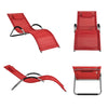 Sobuy | Zahrada Lounger | Sluneční Lounger | Červená židle červená | OGS38-R