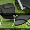 Sobuy | Zahrada Lounger | Sluneční Lounger | Zámek židle černá | OGS38-SCH
