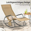 Sobuy | Zahrada Lounger | Sluneční Lounger | Showkelle s boční kapsou OGS47-ka