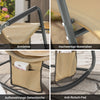 Sobuy | Zahrada Lounger | Sluneční Lounger | Showkelle s boční kapsou OGS47-ka