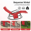 Sobuy | Zahrada Lounger | Sluneční Lounger | Shobkebar Bed Red | OGS47-R