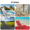 Sobuy | Zahrada Lounger | Sluneční Lounger | Shobkebar Bed Red | OGS47-R