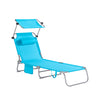 Sobuy | Sun Lounger se střešním oknem Zahrada Lounger | Skládací Lounger Modrá | OGS48-B