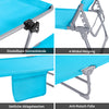 Sobuy | Sun Lounger se střešním oknem Zahrada Lounger | Skládací Lounger Modrá | OGS48-B