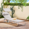 Sobuy | Sun Lounger se střešním oknem Zahrada Lounger | Skládací Lounger Beige | OGS48-MI
