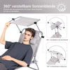 Sobuy | Sun Lounger se střešním oknem Zahrada Lounger | Skládací Lounger Beige | OGS48-MI