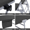 Sobuy | Sun Lounger se střešním oknem Zahrada Lounger | Skládací Lounger Černá | OGS48-SCH