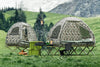 SoBuy | faltbar 4in1-Zelt | Camping Set | Feldbett mit Zelt Schlafsack | 2 Person | Tarnfarbe | OGS32-L-TN