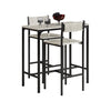 SoBuy | Bartisch mit 2 Hockern | Bartisch set | 3-teilig | OGT03-HG