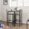 SoBuy | Bartisch mit 2 Hockern | Bartisch set | 3-teilig | OGT03-HG