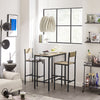 SoBuy | Bartisch mit 2 Hockern | Bartisch set | 3-teilig | OGT03-N
