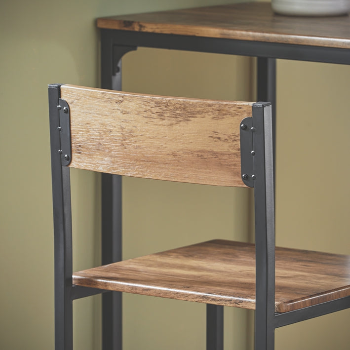 SoBuy | Bartisch mit 2 Hockern | Bartisch set | 3-teilig | OGT03-XL