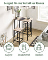Vorverkauf | SoBuy | Bartisch mit 2 Hockern | Bartisch set | 3-teilig | OGT10-N