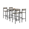 SoBuy | Essgruppe mit 4 Hockern | Bartisch set | 5-teilig | OGT14-N
