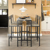 SoBuy | Essgruppe mit 4 Hockern | Bartisch set | 5-teilig | OGT14-N