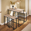 SoBuy | Bartisch mit 4 Hockern | Bartisch set | Stehtisch | 5-teilig | OGT15-N