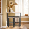 SoBuy | Bartisch mit 4 Hockern | Bartisch set | Stehtisch | 5-teilig | OGT15-N