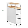 Vorverkauf | SoBuy Nischenregal mit 3 Schubladen schmaler Nischenwagen für Küche Bad 23x82x65cm BZR54