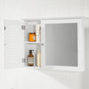 SoBuy | Spiegelschrank | Hängeschrank mit Spiegeltür | Badschrank Weiß | BZR55-W