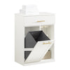 SoBuy | Wäscheschrank | Wäschesammler | Badschrank Weiß | BZR66-W