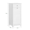 SoBuy | Wäscheschrank mit Wäschesack | Wäschesammler | Wäschekorb Weiß | BZR73-W