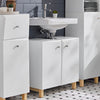 SoBuy | Waschbeckenunterschrank | Badschrank | Waschtisch | Unterschrank Weiß | BZR92-W