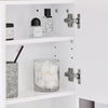 SoBuy | Spiegelschrank | Hängeschrank mit Spiegeltür | Badschrank | Wandschrank Weiß | BZR94-W