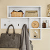 Sobuy | Wall Wardrobe | Hangenegal | Flurga Mobby White | FHK17-W