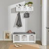 Sobuy | Wall Wardrobe | Hangenegal | Flurga Mobby White | FHK19-W