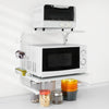 SoBuy | Mikrowellenregal | Mikrowellenhalter | Küchenregal Weiß | FRG092-W