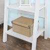 SoBuy Leiterregal Weiß Bücherregal Standregal Holz FRG101-W