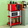 Sobuy | Mikrovlnná skříňka | Kuchyňská skříňka | Multi -Purpose Cabinet Red | FRG12-R