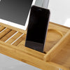 SoBuy | Badewannenablage ausziehbar | Badewannenbrett Bambus | FRG207-N