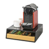 SoBuy | Kaffeekapsel Box | Kapselspender | Schubladenbox Schwarz | FRG280-SCH