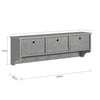 Sobuy | Wall Wardrobe | Háčky oblečení | Paradise podlahy světle šedá | FRG282-HG