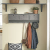 Sobuy | Wall Wardrobe | Háčky oblečení | Paradise podlahy světle šedá | FRG282-HG