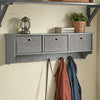 Sobuy | Wall Wardrobe | Háčky oblečení | Paradise podlahy světle šedá | FRG282-HG