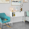 SoBuy | Konsolentisch | Sideboard mit 1 Klappe | Flurtisch Weiß | FSB21-W
